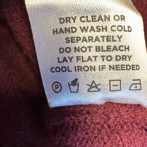The Reset R Label Wine Wool Blend Cardigan SZ S - Picture 7 of 7